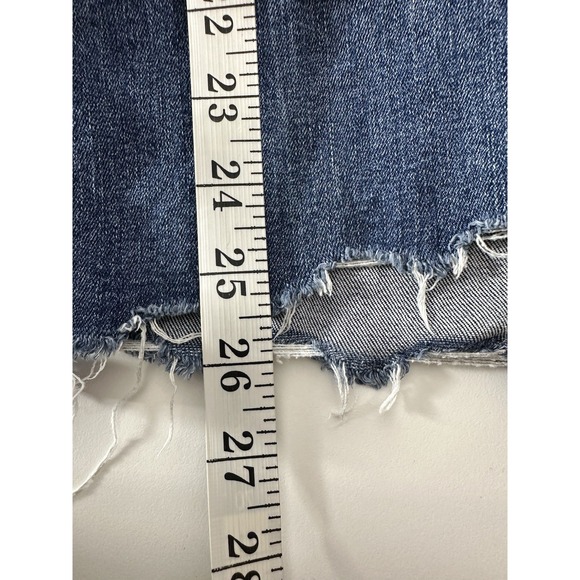 Mother Jeans‎ Women's Size 26 Blue The Insider Crop Step Chew Stretch Flare - Picture 8 of 9